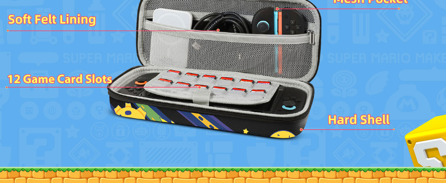 Gurgitat for Nintendo Switch 2 Carrying Case for Teen Boys