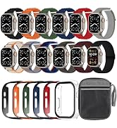 12pack Watch Band and 6pack Watchcase Compatible With Apple Watch Ultra 3 2/Ultra 49mm Bands, Nyl...