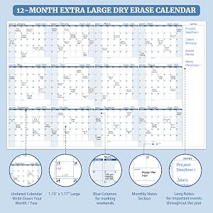 dry erase calendar