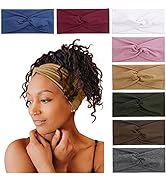 Tobeffect Headbands for Women Non Slip Turban Headband Boho Wide Head Band Womens Hair Wraps Acce...