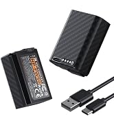 K&F CONCEPT 2-Pack NP-FW50 Battery USB-C Fast Charge with LED Power Display | 2-Pack 1100mAh Full...