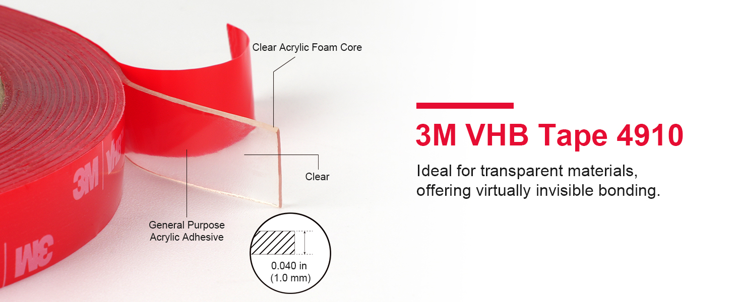 4910 3m double sided mounting tape vhb heavy duty foam tape strong adhesive