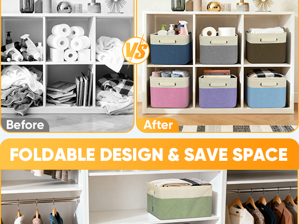 foldable storage baaskets