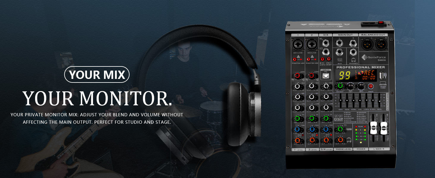 audio mixer usb mixer mixer dj microphone mixer powered mixer