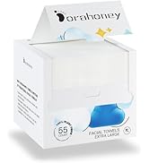 Disposable Face Towels, 12"×12" Extra Large Face Towelettes, Ultra Soft Facial Towels for Sensiti...