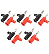 Sonew 10pcs 4mm Banana Plug Solderless Banana Plug Connector Audio Device Stackable Type