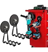 ULIBERMAGNET Magnetic Hooks, Cordless Drill Hook Heavy Duty,Power Tool Organizer,Large Manget wit...