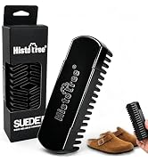 Histotree Black Suede Brush for Shoes Boots Sneakers Crepe Brush with ABS Handle Suede&Nubuck Cle...