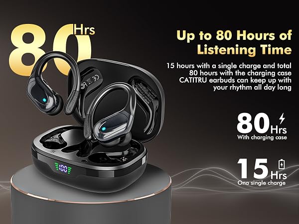 Up to 80 Hours of Listening Time