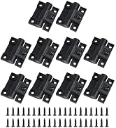 Antrader Adjustable Torque Hinge,43 x 36mm 4 Countersunk Holes,E6-10-301-20 | Black Plastic Posit...