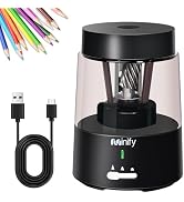 Minify Pencil Sharpener Electric Pencil Sharpener Heavy Duty Blade Rechargeable Battery Powered P...
