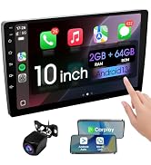 Haudio 10.1 Inch Double din car Screen,with wireles CarPlay and Android Auto,HD Touch Screen Car ...
