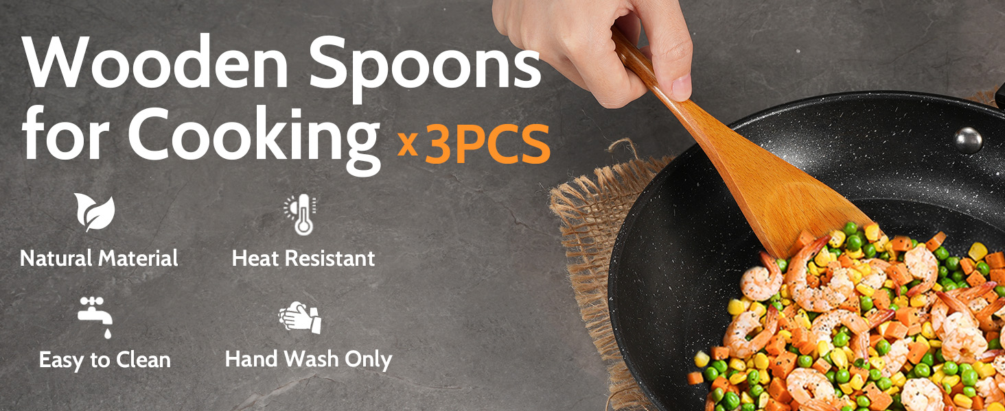 wooden spoons for cooking