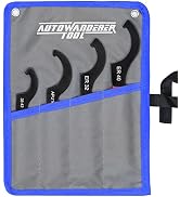 AutoWanderer Tool Spanner Wrench Set 4PCS Universal Coilover Spanners for Most Coilovers Shocks A...