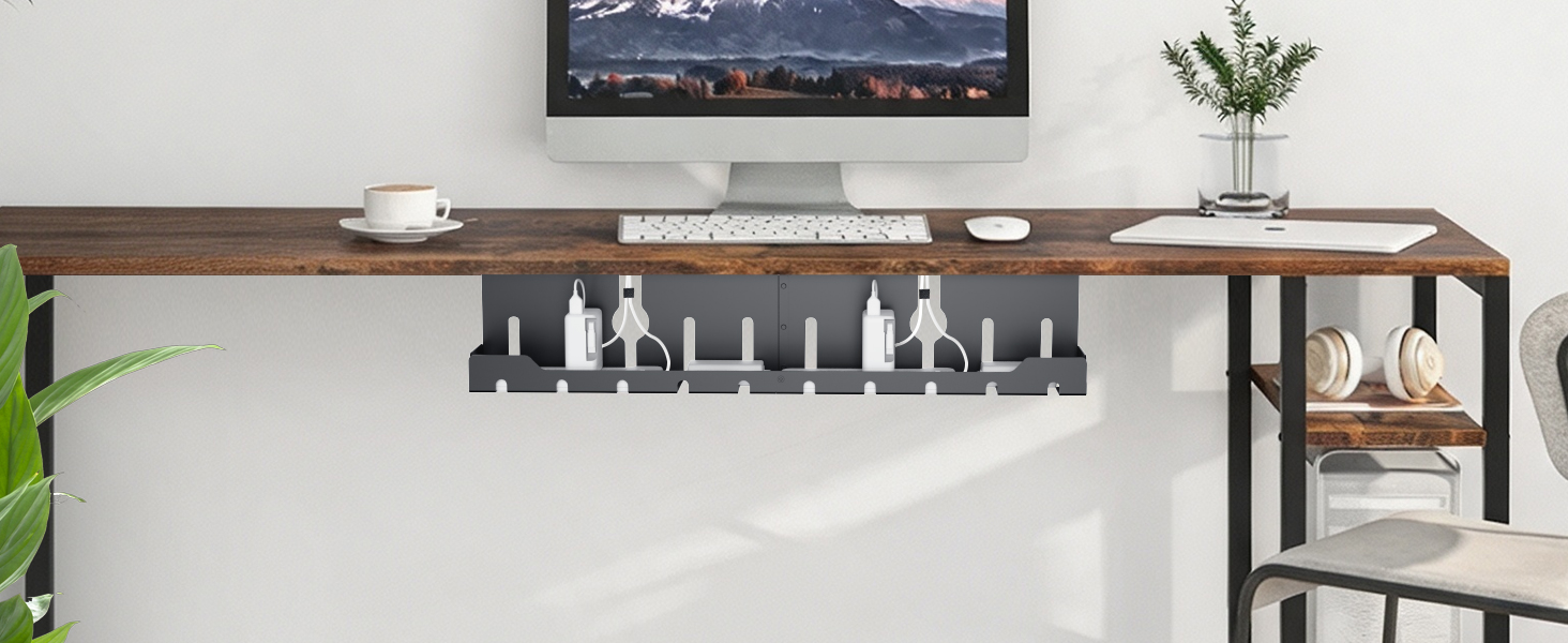under desk cable trays