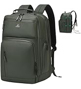 SUIKIHUM Expandable Business Backpack with 17" Laptop Compartment - Waterproof, Airline Approved,...