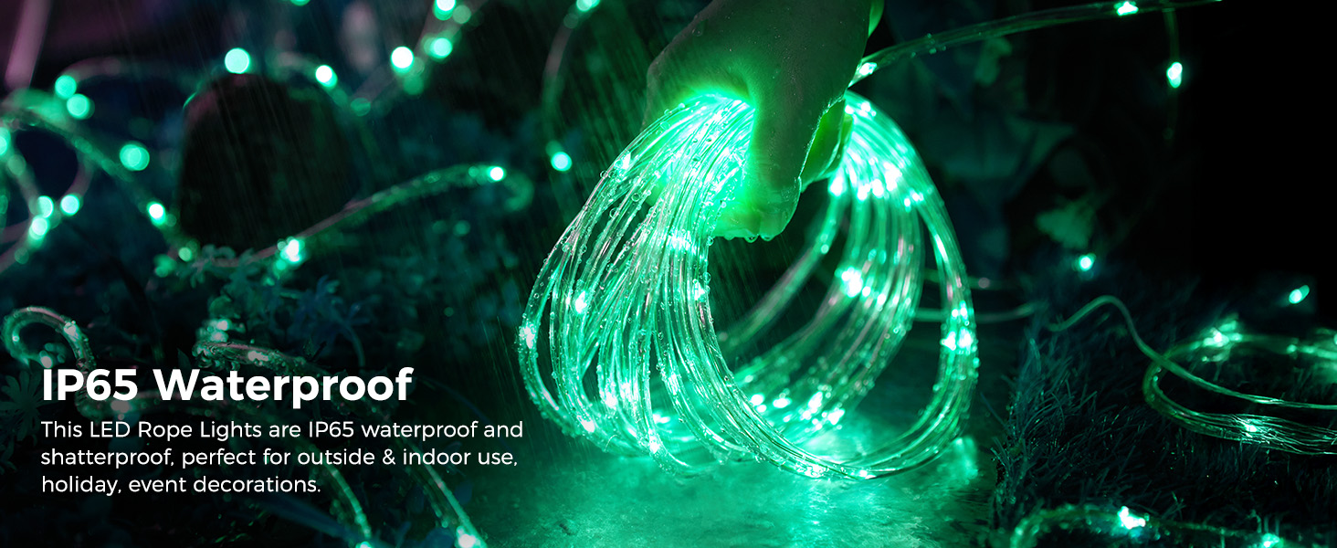 rope lights outdoor waterproof