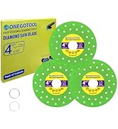 ONEGOTOOL 4-1/2 inch Tile Cutter Diamond Saw Blade for Angle Grinder Porcelain Ceramic Glass Marb...