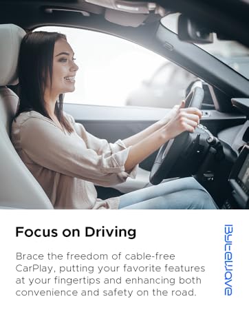 ByteWave Carplay Wireless Adapter for apple; apple Wireless CarPlay Adapter for iphone