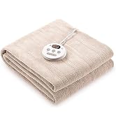 Heated Mattress Pad Twin Size Comfort Coral Fleece 10 Heating Levels & Auto Shut Off, Electric Be...