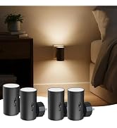 TSEXES 4 Pack LED Night Light Plug in, Dusk to Dawn Sensor,5-300LM Adjustable Brightness, Soft Wh...