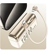 SEANCHEER P03 10000mAh Mini Power Bank, Fast Charging Small Portable Charger Power Bank, Mini Tra...