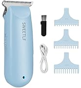 SweetLF Hair Clippers, Silent Cordless Hair Trimmer, Mini Hair Cutting Kit with 3 Guide Combs, US...