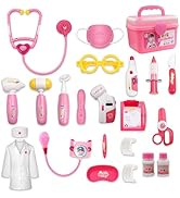 PJG Doctor Kit for Toddlers 3-5, Pretend Doctor Kids Play Set with Costume and Stethoscope Ages 3...