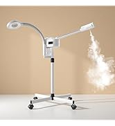 Facial Steamer Professional, Facial Steamer with Magnifying Lamp for Esthetician, 2 in 1 Ozone St...