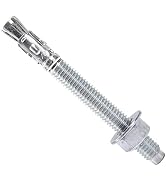 SONIGEKO 1/2" x 5" Wedge ANCHORPZ - Concrete Anchor Carbon Steel Wedge Anchor with Excellent Anti...