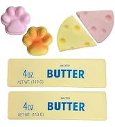 TIM CHESS 6-Pack Slow Rising Squishy Set - Butter Squishy, Cute Cat Paw & Cheese Squishies, Stres...