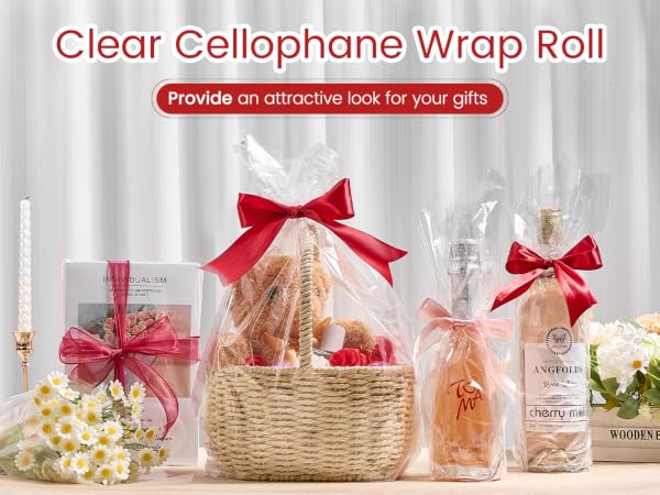 Clear Cellophane Wrap Roll