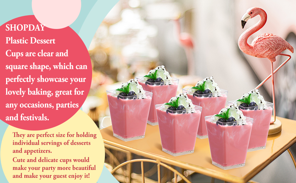 plastic dessert cups