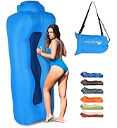 Outplea Inflatable Lounger, Ultralight Portable Ergonomic Beach Bed Air Sofa Couch Waterproof Ant...