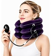 Neck Stretcher,Inflatable Cervical Traction Neck Device,Neck Relief Tool,Adjustable Cervical Brac...