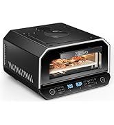 Indoor Pizza Oven, 12 Inch Pizza in 90 Seconds, Heats up to 850°F Pizza Maker, 12-in-1 Multi-Func...