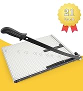 Paper Cutter B3 Stack Paper Trimmer Guillotine 21” Cutting Length with Guard Rail Safety Blade Lo...