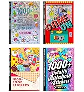 Fashion Angels Set of 4 Sticker Books, Mystery Bundle of 4,000+ Fun & Colorful Craft Stickers, Id...