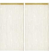 HADEEONG 2 Pack 39 x 79 Inch String Curtains for Doorway, Home Decor Sequin Glitter String Curtai...