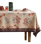 patdrea French Linen Table Cloth Soft Breathable Tabletop Cover Decorative Kitchen Dining Tablecl...