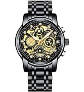 Gosasa Fashion Hollowed Men Watches Diamonds Chronography High Grade Trend Watch Stainless Steel ...