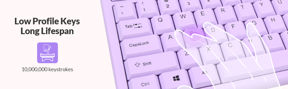 Low Profile USB Wired Keyboard