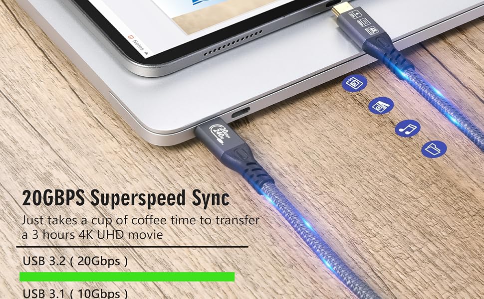 usb c data cable Multifunctional usb c 3.2 gen 2 cable thunderbolt cable