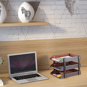 Office PU Leather File Holder