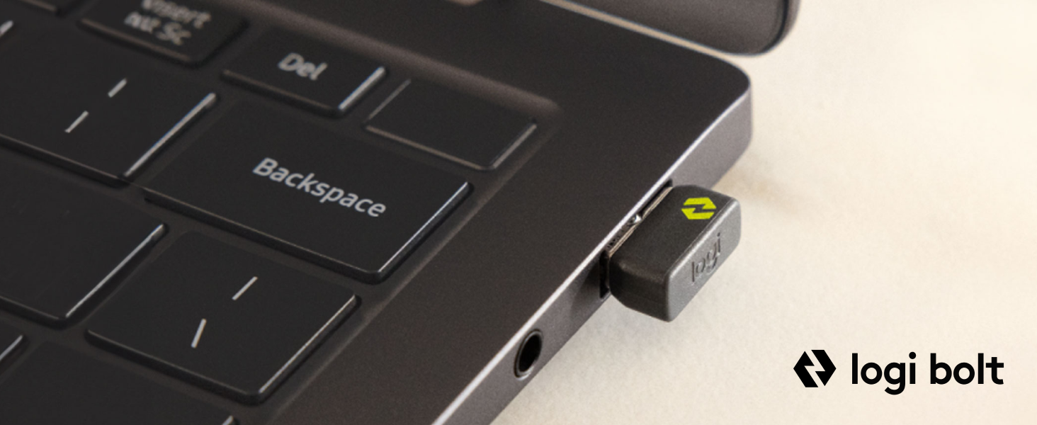 zoom of logi bolt usb receiver for m240 for business wireless ambidextrous mouse