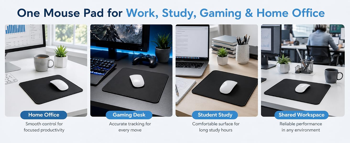 black mouse pad