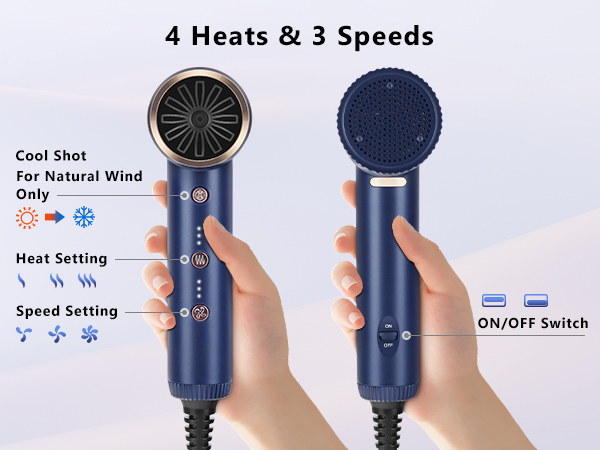 It is built-in intelligent temperature control chip, with 3 temperature settings as you like.