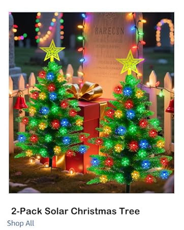 solar christams tree