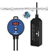 fishkeeper Small Aquarium Heater, 150W Submersible Fish Tahk Heater with LED Digital Display & Te...