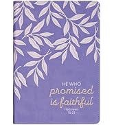 Christian Art Gifts Classic Journal He Who Promised Heb. 10:23 Bible Verse, Inspirational Scriptu...